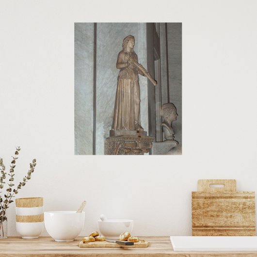 Vatikanmuseum Statue in Rom, Italien Poster Print (Küche)