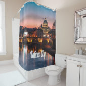 Vatikanstadt am Abend römisch-katholische Kirche Duschvorhang (Beispiel)