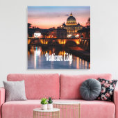 Vatikanstadt am Abend römisch-katholische Kirche Leinwanddruck (Insitu (Wohnzimmer))