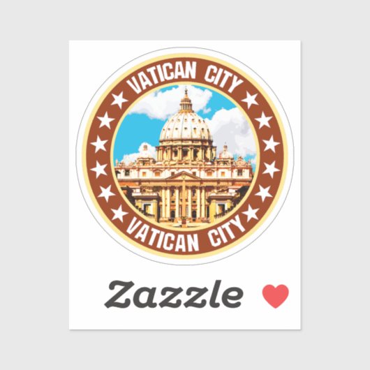 Vatikanstadt Aufkleber (Blatt)