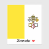 Vatikanstadt-Flagge Aufkleber (Blatt)