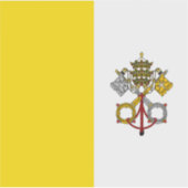 Vatikanstadt-Flagge Aufkleber (Vorderseite)