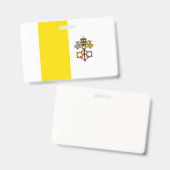 Vatikanstadt-Flagge Ausweis (Vorder- & Rückseite)
