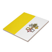Vatikanstadt-Flagge Fliese (Seite)