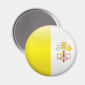 Vatikanstadt-Flagge Magnet (Vorderseite/Rückseite)