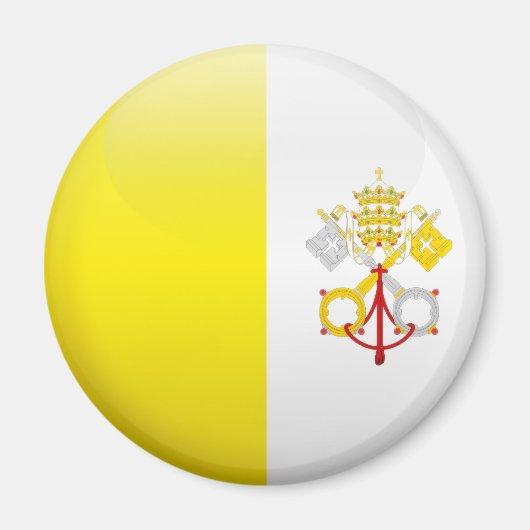 Vatikanstadt-Flagge Magnet (Vorne)
