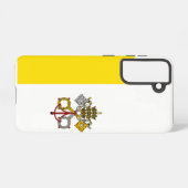 Vatikanstadt-Flagge Samsung Galaxy Hülle (Rückseite (Horizontal))