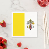 Vatikanstadt-Flagge Serviette (Beispiel)