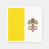 Vatikanstadt-Flagge Serviette (Vorderseite)