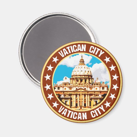 Vatikanstadt Magnet (Vorderseite/Rückseite)