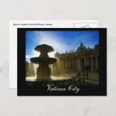 Vatikanstadt Postkarte (Vorne/Hinten)