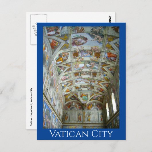 Vatikanstadt Postkarte (Vorne/Hinten)