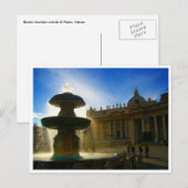 Vatikanstadt Postkarte (Vorne/Hinten)