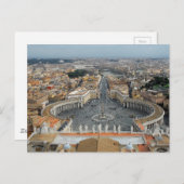 Vatikanstadt Postkarte (Vorne/Hinten)