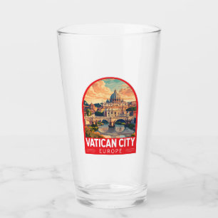 Vatikanstadt Reise Kunst Vintage Glas