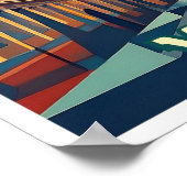 Vatikanstadt Reisen künstlerisch farbenfroh Poster (Ecke)