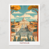 Vatikanstadt Rom Italien Elegante Kunst, Dichtung Postkarte (Vorderseite)