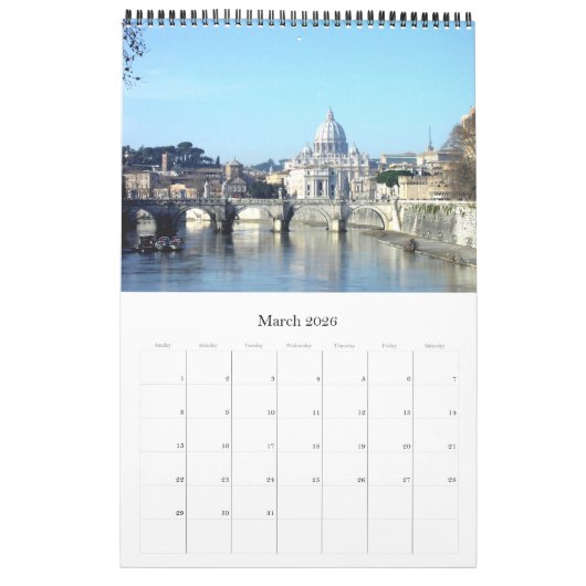 Vatikanstadt - Rom - Italien - Kalender (Mär 2026)
