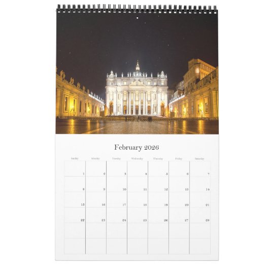 Vatikanstadt - Rom - Italien - Kalender (Feb 2026)