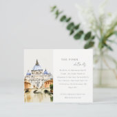 Vatikanstadt Rom Italien Landschaft Hochzeiten Det Begleitkarte (Stehend Vorderseite)