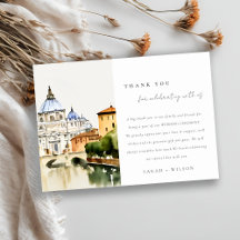 Vatikanstadt Rom Italien Wasserfarbenwelt Hochzeit