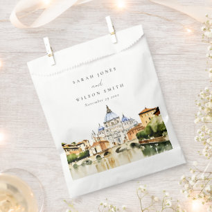 Vatikanstadt Rom Italien Wasserfarbenwelt Hochzeit Geschenktütchen