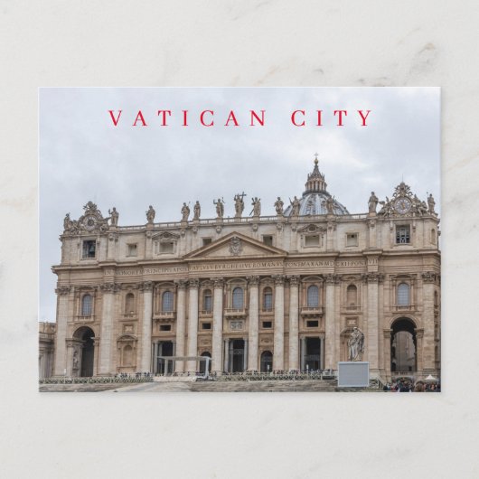 Vatikanstadt St. Peter Basilica - Blick auf die Pi Postkarte (Vorderseite)