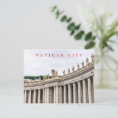 Vatikanstadt St.Peter-Platz Kolonnade Postkarte (Stehend Vorderseite)