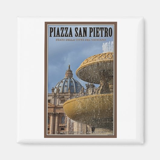 Vatikanstadt - St Peters Square Magnet (Vorne)