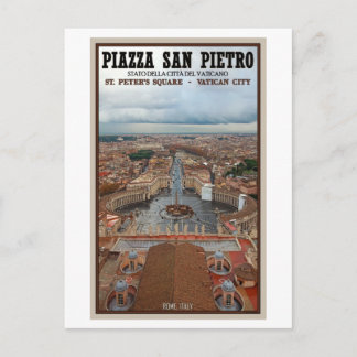 Vatikanstadt - St Peters Square View Postkarte