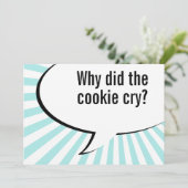 Vatiplätzchenwitz Einladung (Stehend Vorderseite)