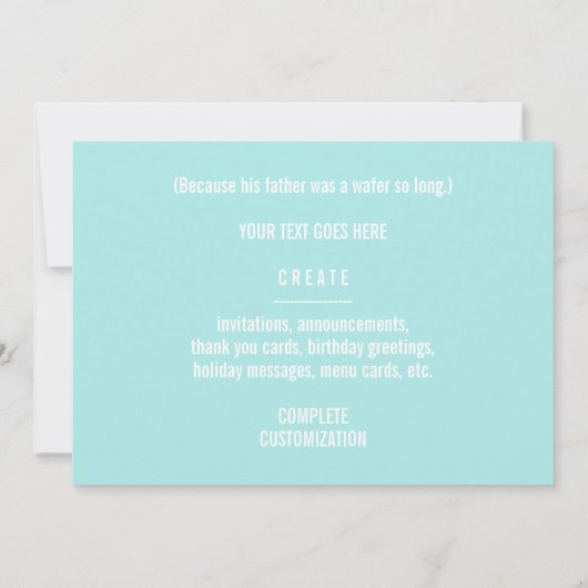 Vatiplätzchenwitz Einladung (Rückseite)