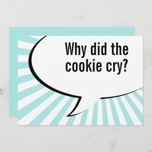 Vatiplätzchenwitz Einladung (Vorne/Hinten)