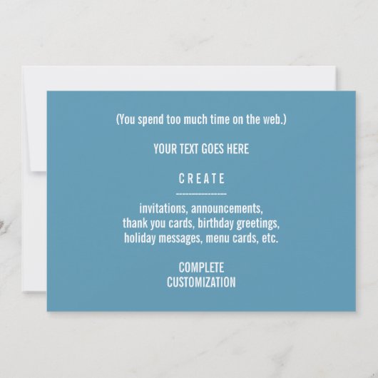 Vatispinnenwitz Einladung (Rückseite)