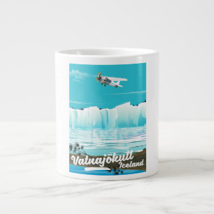 Vatnajökull Island Reiseplakat Jumbo-Tasse