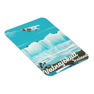 Vatnajökull Island Reiseplakat Magnet