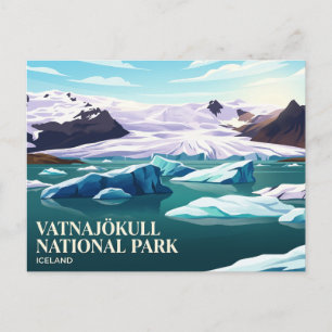 Vatnajokull-Nationalpark Island Postkarte
