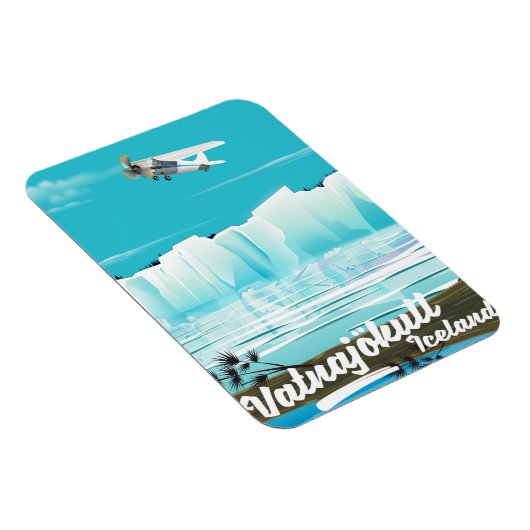 Vatnajökull-Reisemposter Magnet (Rechte Seite)