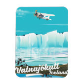 Vatnajökull-Reisemposter Magnet (Vertikal)