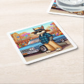 Vato Lobo "New Year" Rechteckiger Pappuntersetzer (angewinkelt)