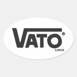 Vato loco Skateboard decal Ovaler Aufkleber