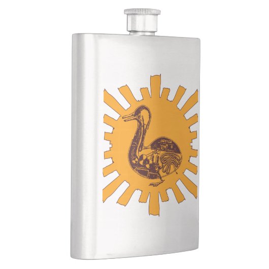 Vaucanson-Ente Flachmann (Rechts)