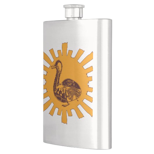 Vaucanson-Ente Flachmann (Links)