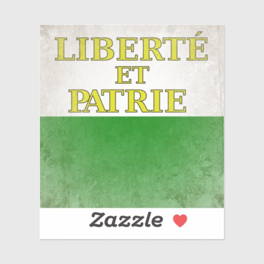 Vaud Aufkleber (Blatt)