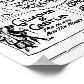 Vaudeville 1915 Vintage Zeitung und Plakat (Ecke)