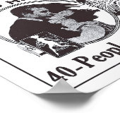 Vaudeville 1919 Vintage Zeitung und Plakat (Ecke)