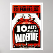 Vaudeville All Star 1938 WPA Poster (Vorne)