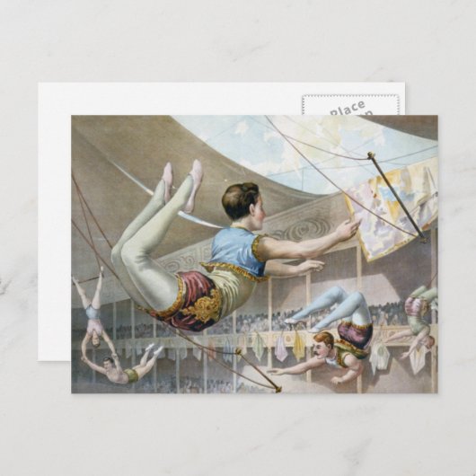 Vaudeville, Circus zeigt Postkarte (Vorne/Hinten)