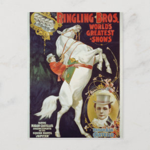 Vaudeville, Circus zeigt Postkarte
