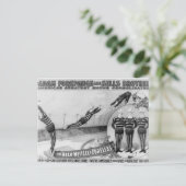 Vaudeville, Circus zeigt Postkarte (Stehend Vorderseite)
